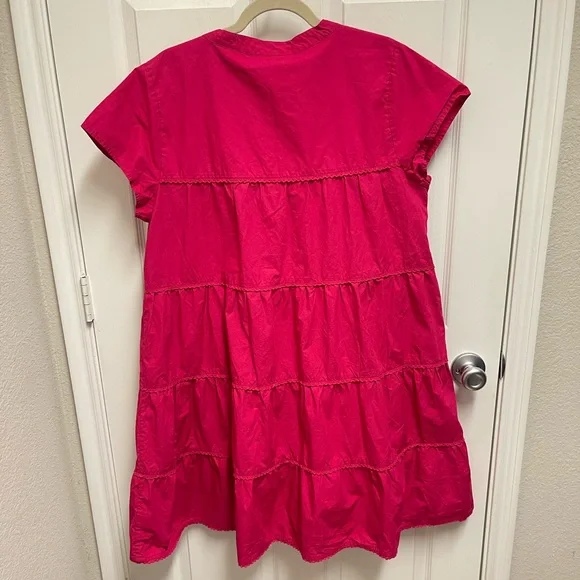 Roller Rabbit Raspberry Pink Tiered Dress - Picture 10 of 10